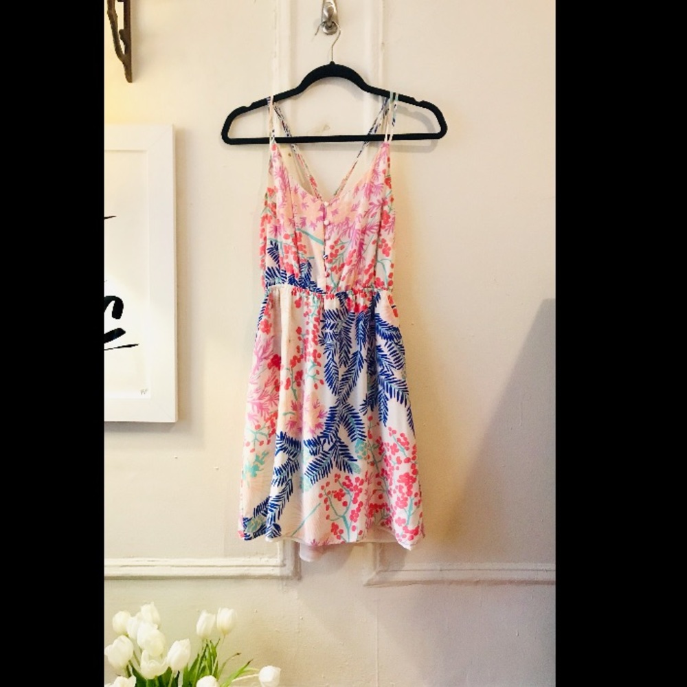 Yumi Kim Strappy Silk Mini Dress